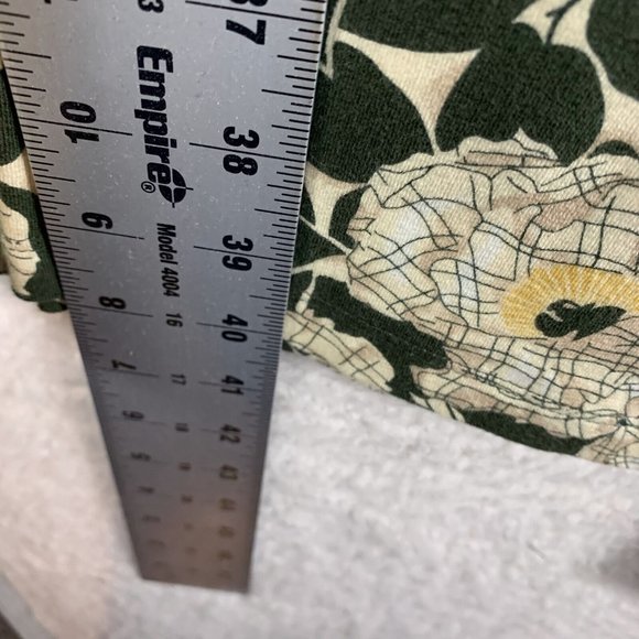 Lands' End Fit & Flare Midi Dress Women's Small 6-8 Floral Plunge Neck S7948 - Picture 7 of 10